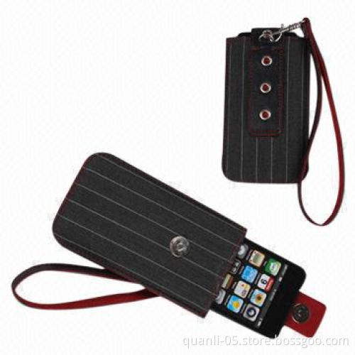 Genuine Leather Cases for iPhone 4, 5 Fitted Pouch, Available in Various Colors